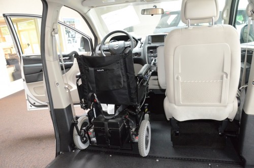 2012 Dodge Grand Caravan Front Seat wheelchair View