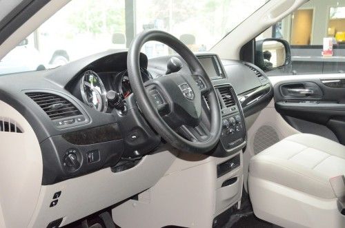 2012 Dodge Grand Caravan  Steering Wheel and Dash  Side View