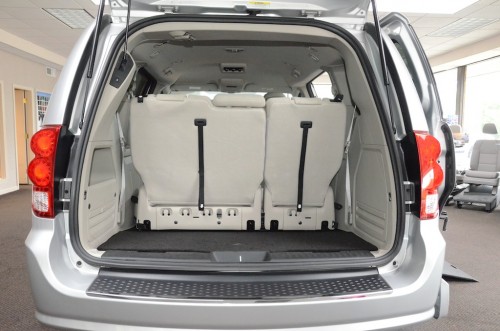 2012 Dodge Grand Caravan Trunk Open Seats Up View