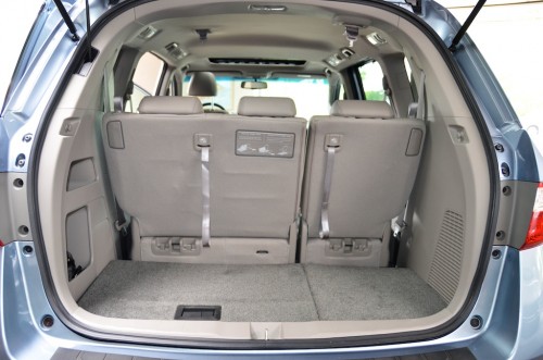 2012 Honda Odyssey  CB024644 Trunk Open Seats Up View