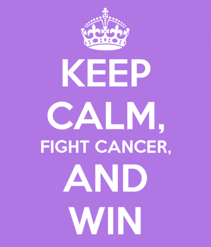 keep calm fight cancer and win