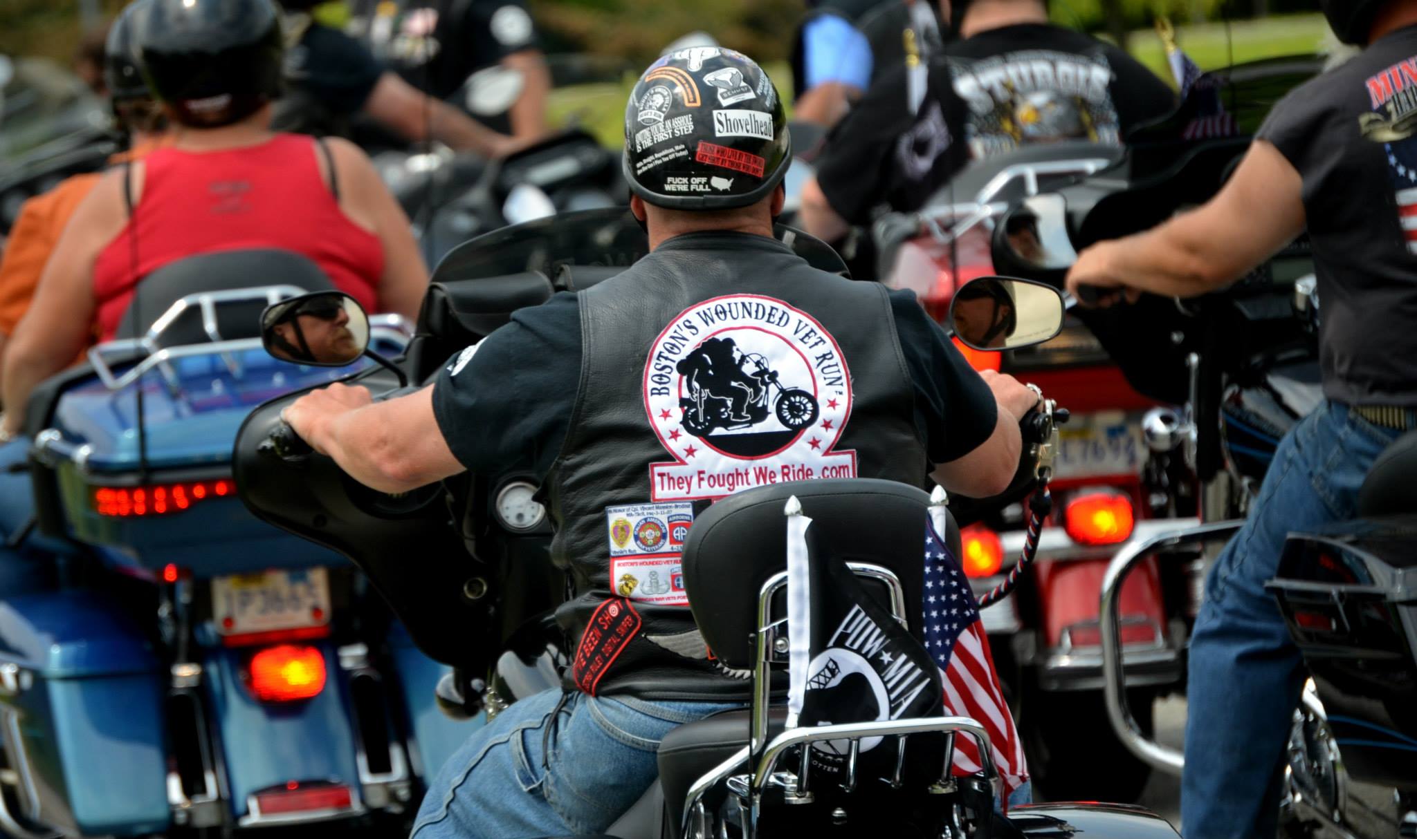 Boston Wounded Vet MC Ride presents Andy Kingsley his New 2014 Modified Trike15