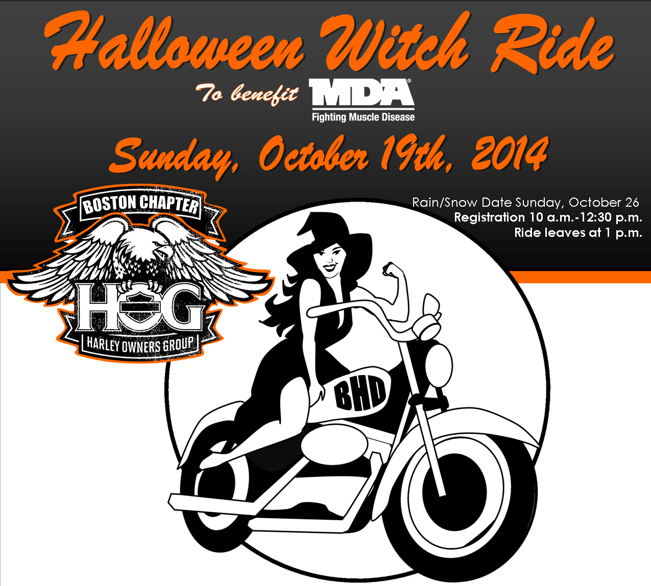 Halloween Witch Ride To Benefit MDA