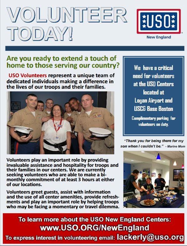 Volunteer With The New England USO