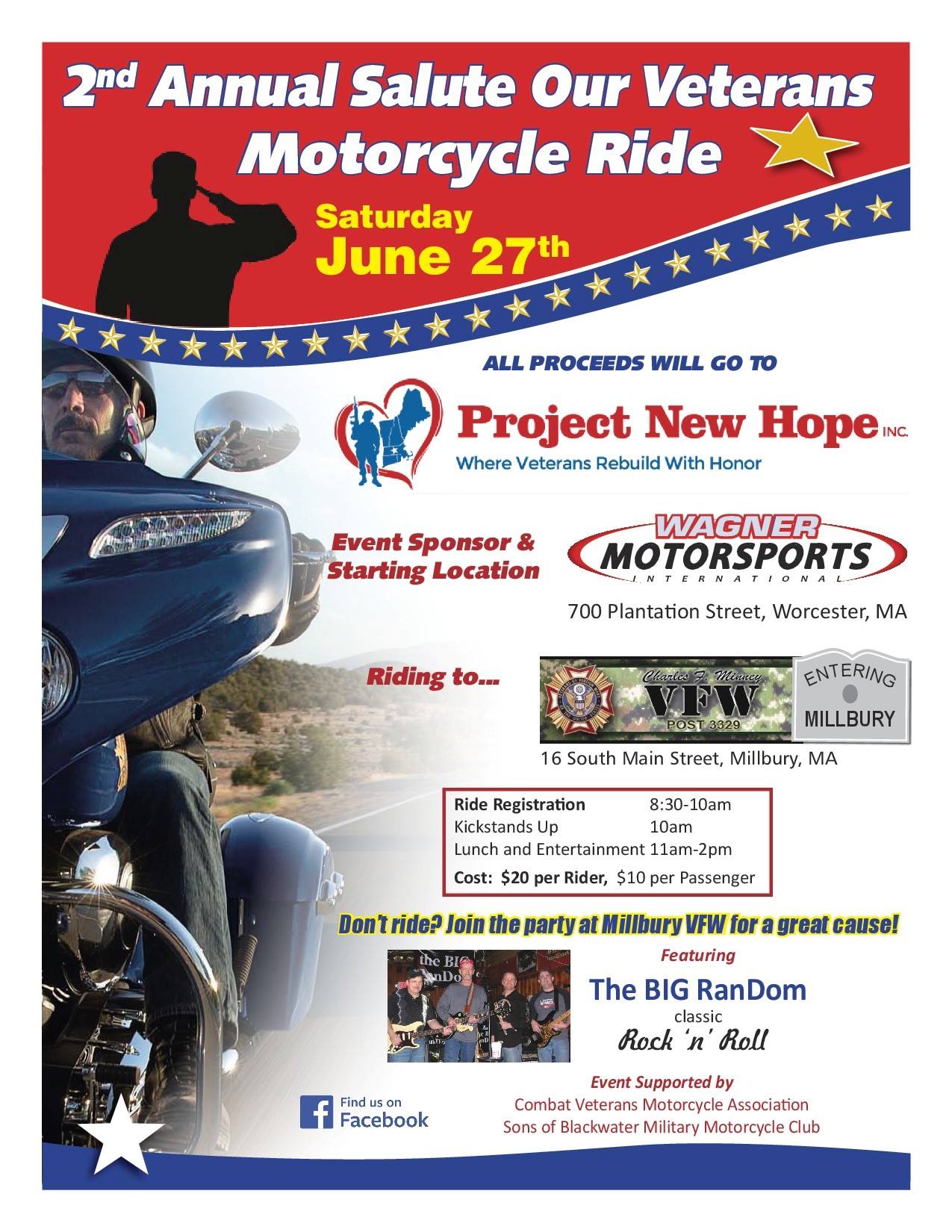 2nd Annual Salute Our veterans Motorcycle Ride