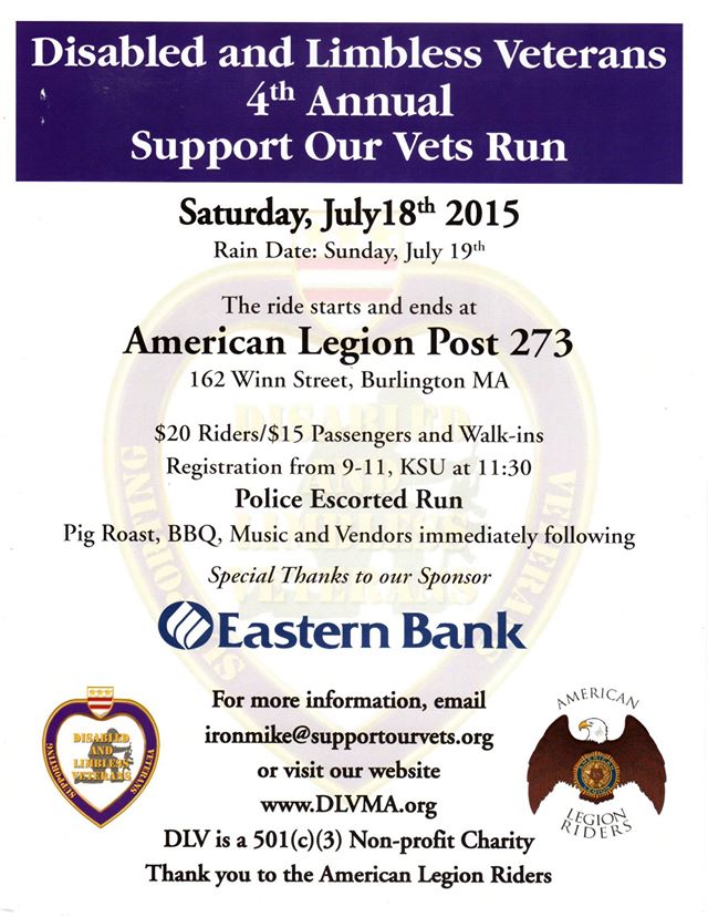 Disabled & Limbless Veterans 4th Annual Support Our Vets Run