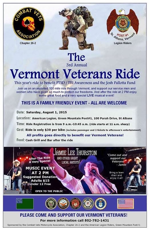 The 3rd Annual Vermont Veterans Ride