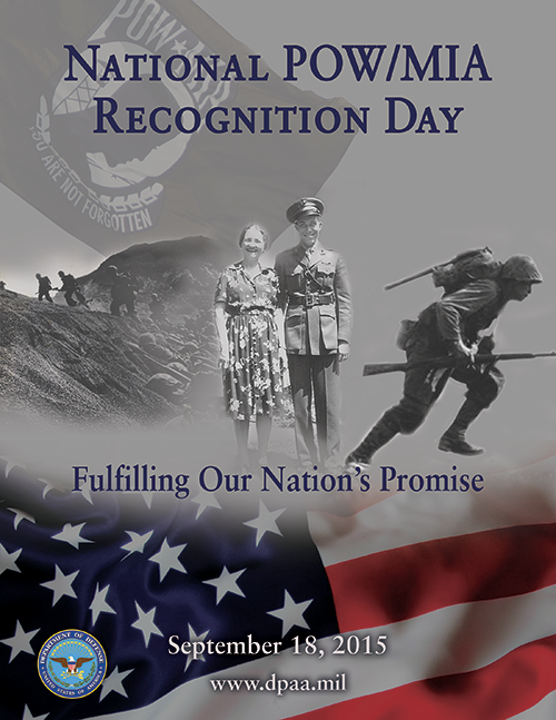2015 NATIONAL POW:MIA RECOGNITION DAY September 18th